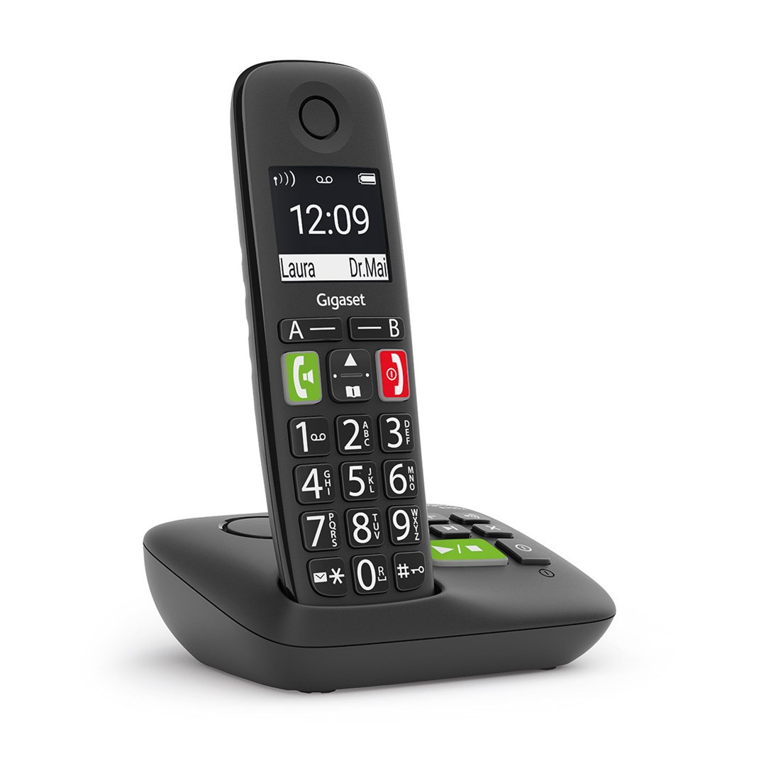 Gigaset E290A Analog/DECT telephone Caller ID Black Gigaset E290A Analog/DECT telephone Caller ID Black
