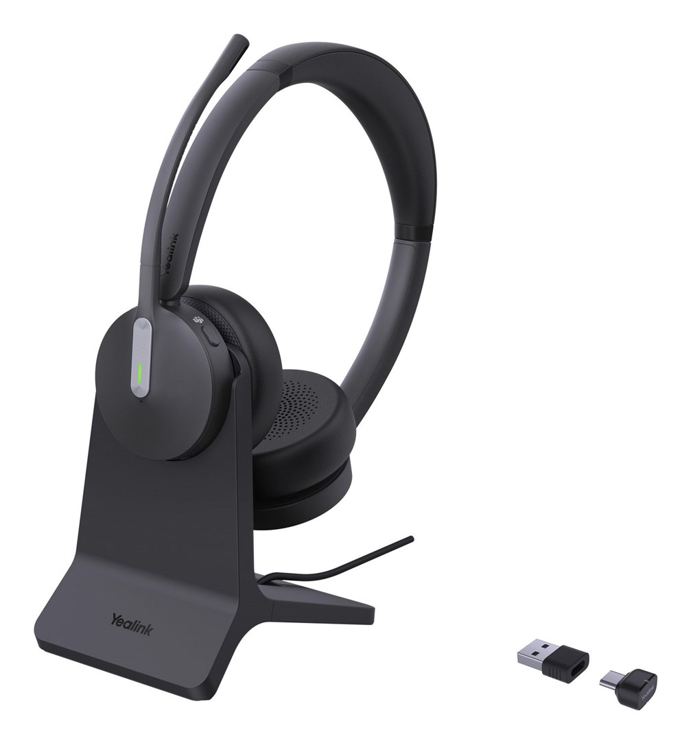 Yealink BH70 Dual Headset with Stand Teams Yealink BH70 Dual Headset with Stand Teams