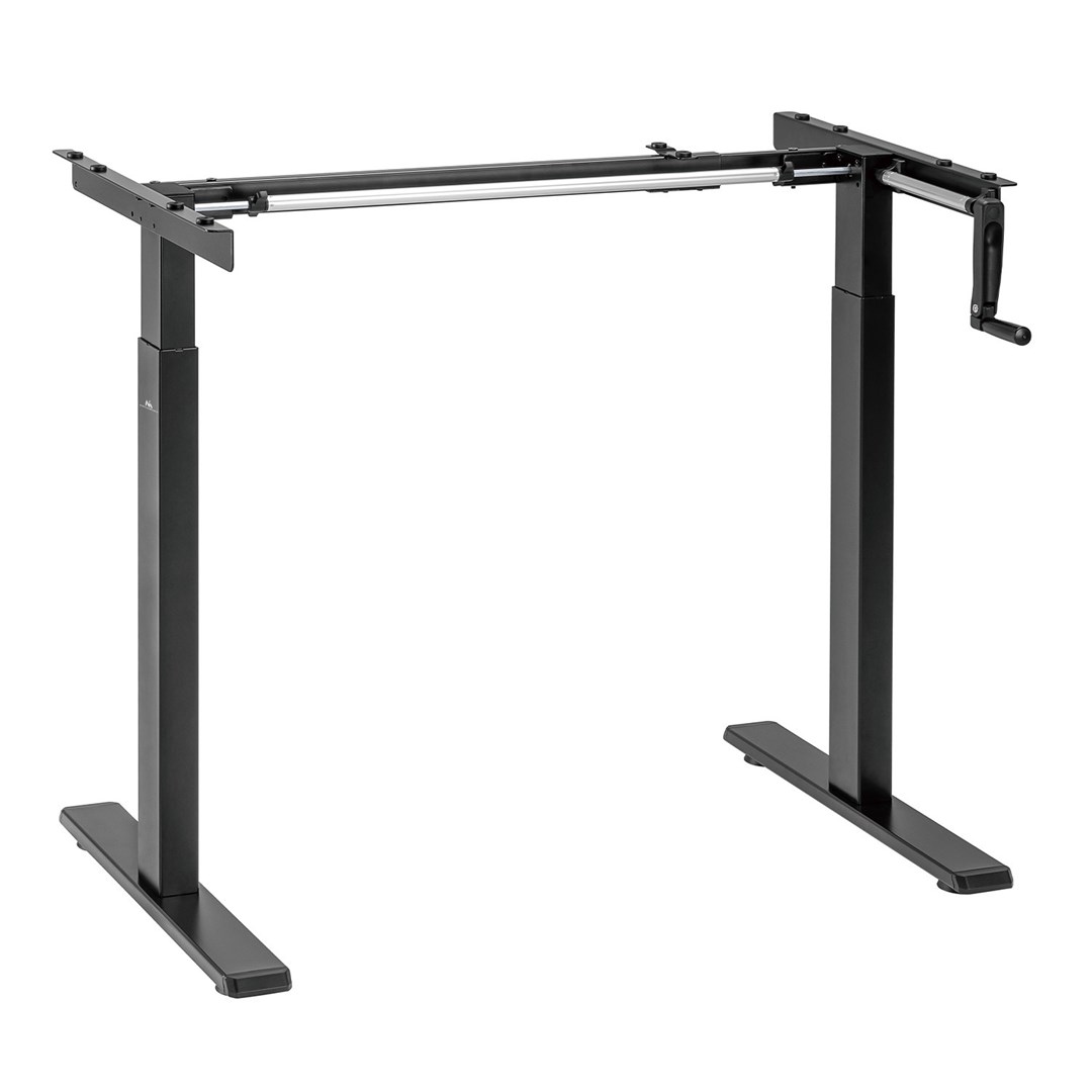 Maclean desk, manual height adjustment, without tabletop, for standing and sitting work, max 60 kg, max height 120 cm, MC-790NB Maclean desk, manual height adjustment, without tabletop, for standing and sitting work, max 60 kg, max height 120 cm, MC-790NB