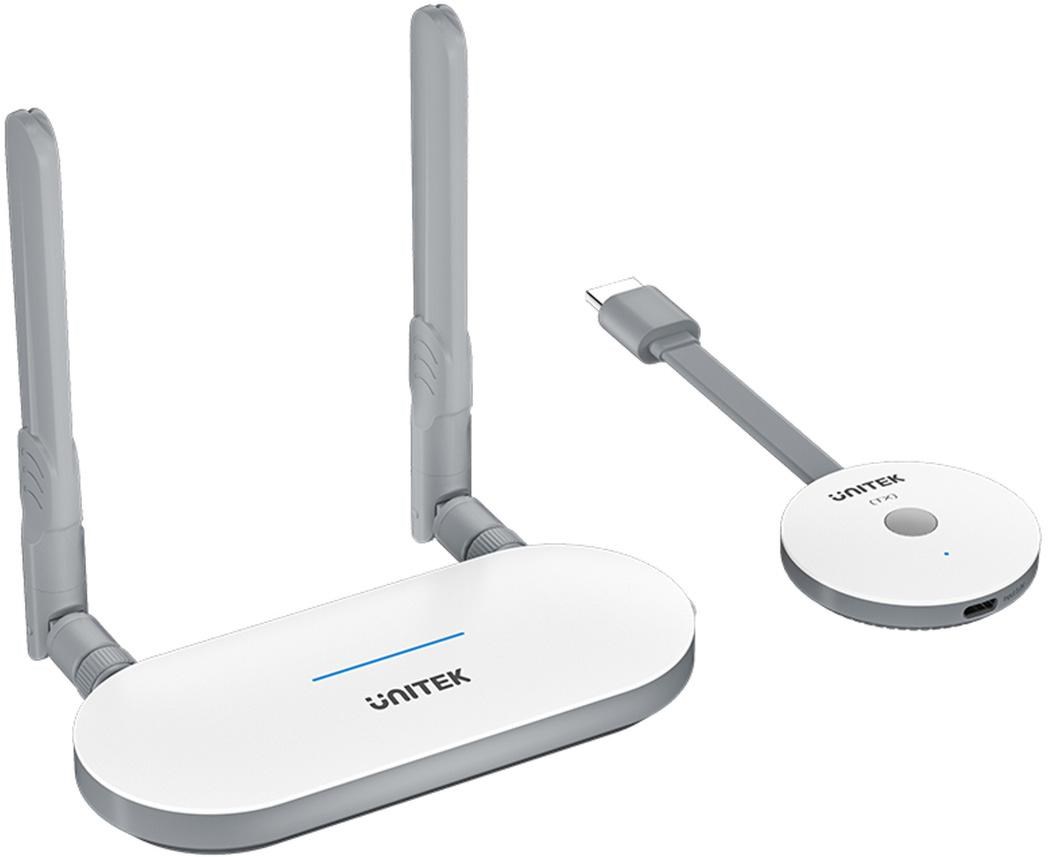 Uni wireless HDMI transmitter and receiver white Uni wireless HDMI transmitter and receiver white