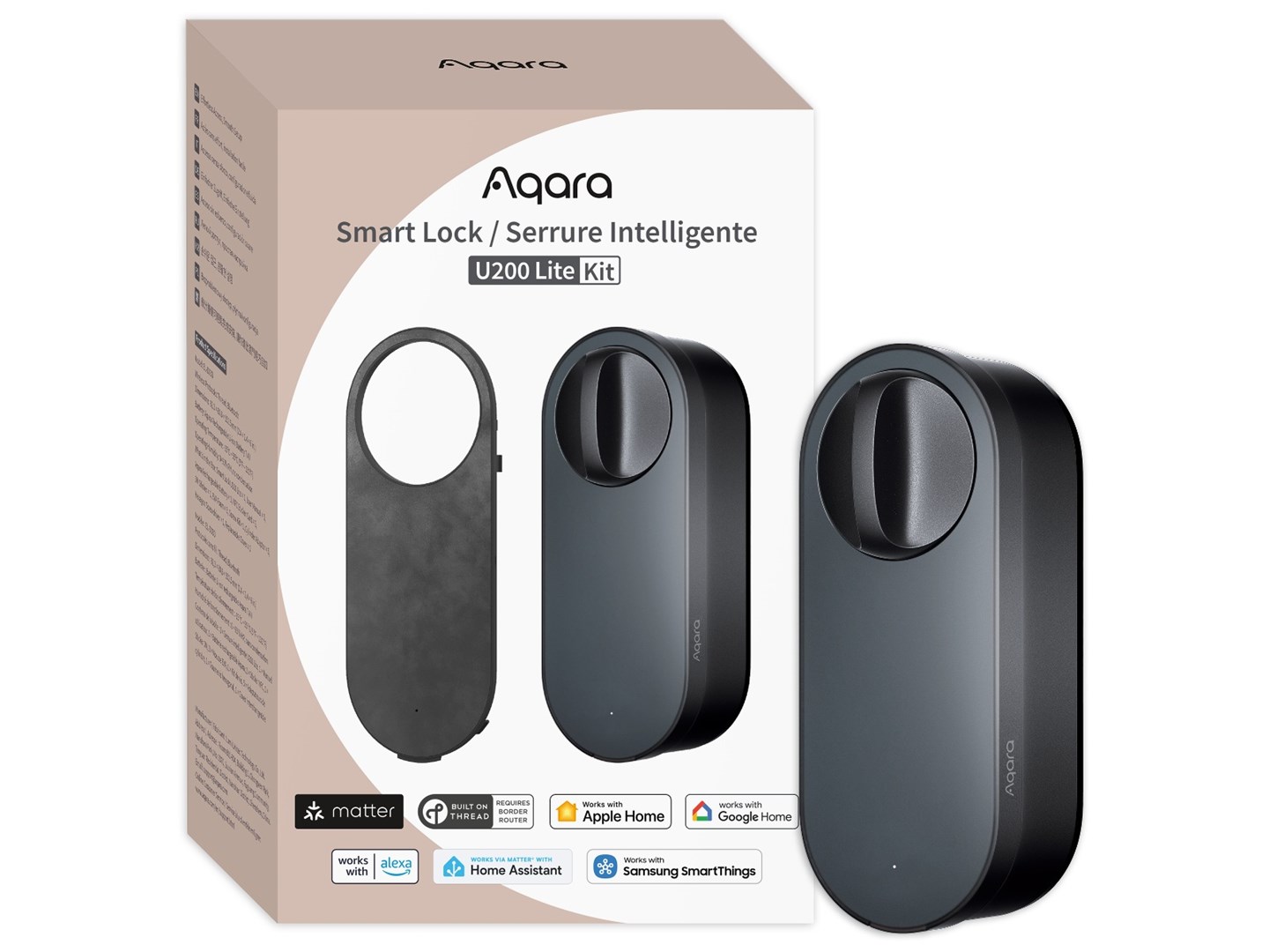 Aqara Smart Lock U200 Lite Black Door Lock Aqara Smart Lock U200 Lite Black Door Lock