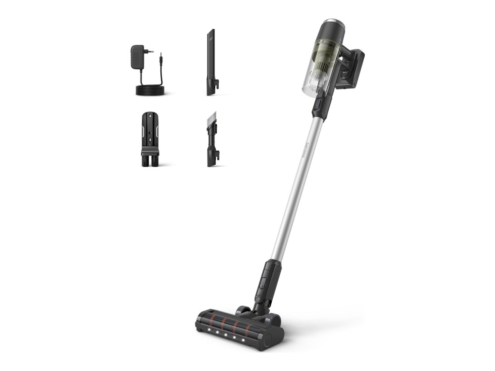Philips 3000 series XC3033/01 stick vacuum/electric broom Battery Dry Cyclonic Bagless Black, Green Philips 3000 series XC3033/01 stick vacuum/electric broom Battery Dry Cyclonic Bagless Black, Green