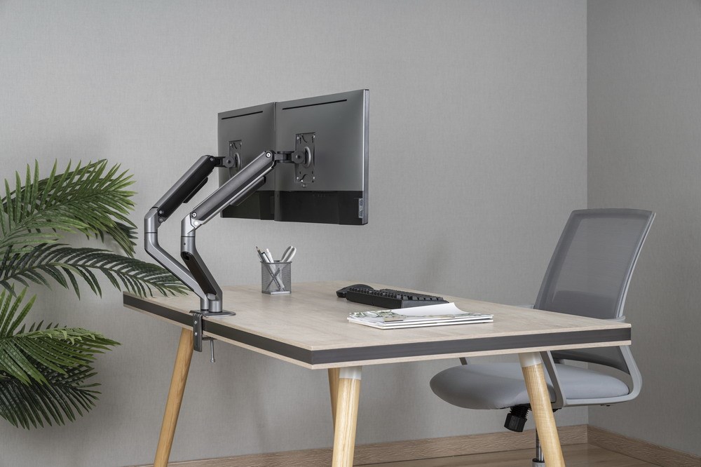 Gembird MA-DA2-05 monitor mount / stand 81.3 cm (32") Desk Grey Gembird MA-DA2-05 monitor mount / stand 81.3 cm (32") Desk Grey