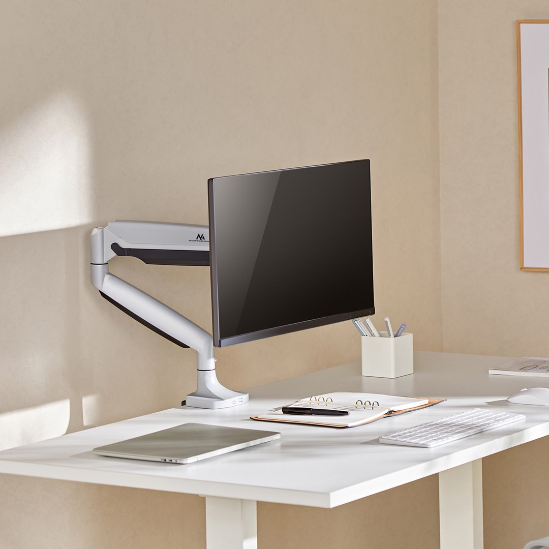 Maclean Monitor Mount, Double Arm, Gas Spring, 17"-45", 16 kg, MC-969 Maclean Monitor Mount, Double Arm, Gas Spring, 17"-45", 16 kg, MC-969