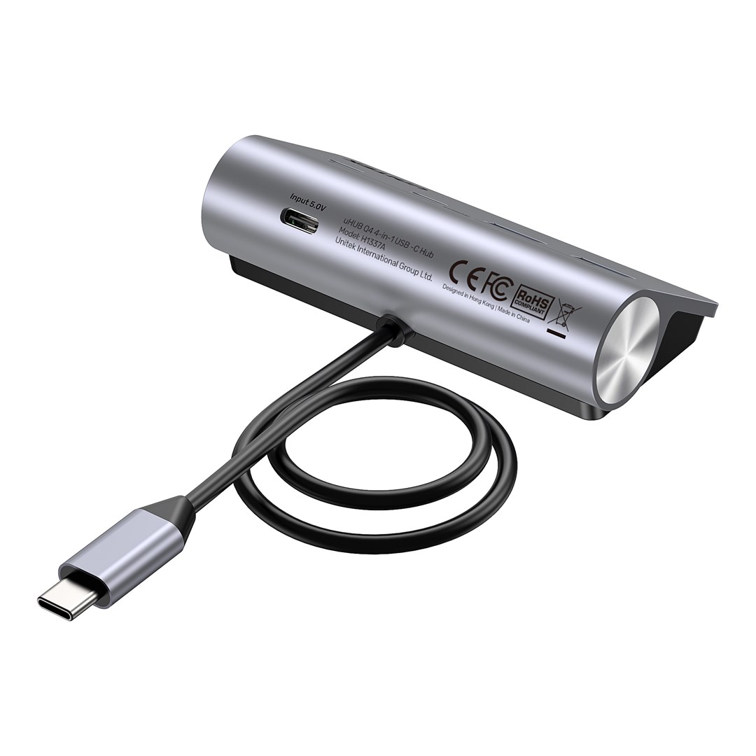 UNITEK ALUMINIUM USB-C HUB 2X USB-A 2X USB-C 5GBPS UNITEK ALUMINIUM USB-C HUB 2X USB-A 2X USB-C 5GBPS