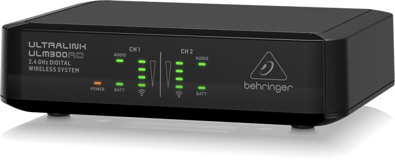 Behringer ULM302MIC - 2.4 GHz Digital Wireless System with 2 Handheld Microphones and Receiver Behringer ULM302MIC - 2.4 GHz Digital Wireless System with 2 Handheld Microphones and Receiver