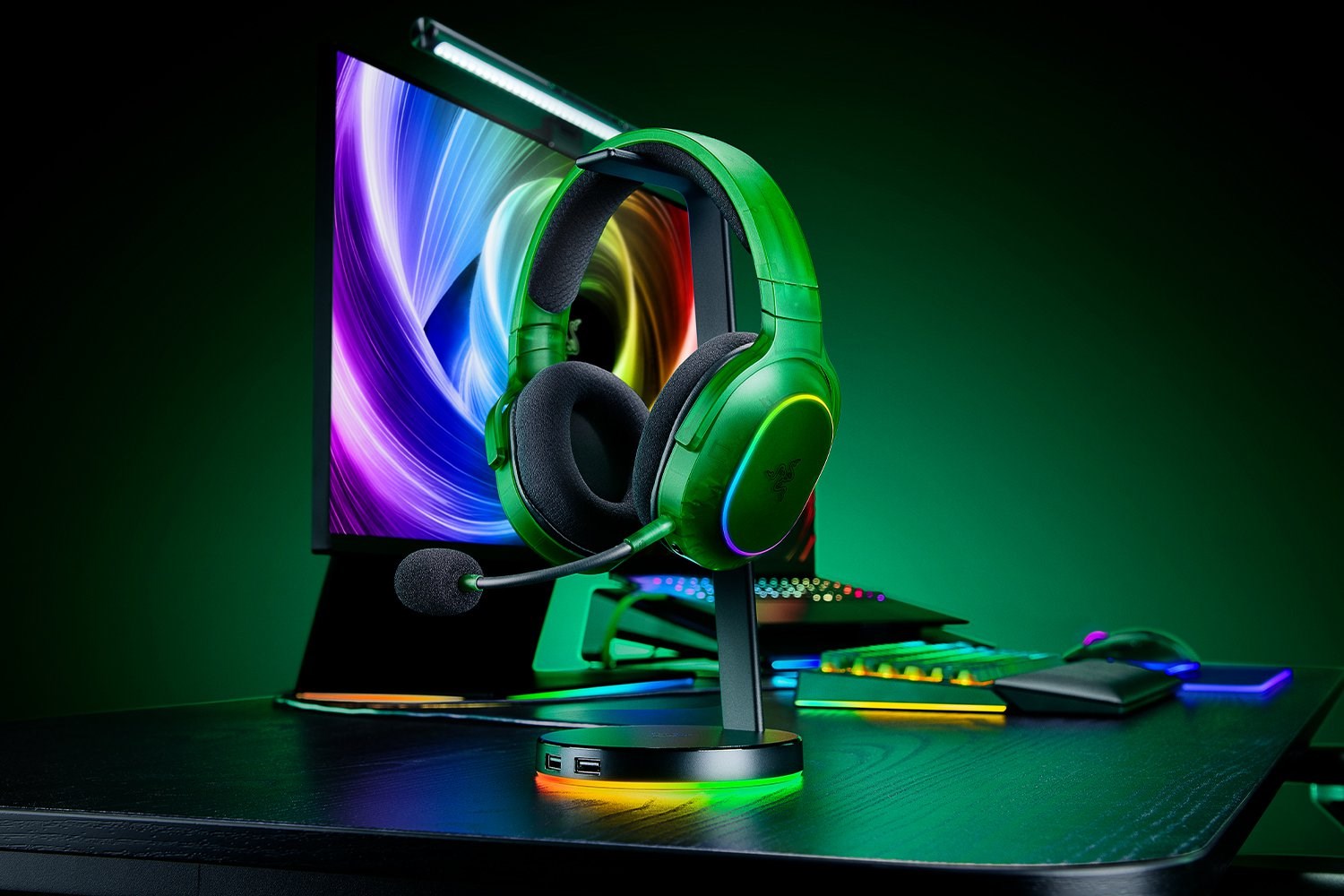 Razer Barracuda X Chroma Headset Wireless Head-band Gaming Bluetooth Green Razer Barracuda X Chroma Headset Wireless Head-band Gaming Bluetooth Green