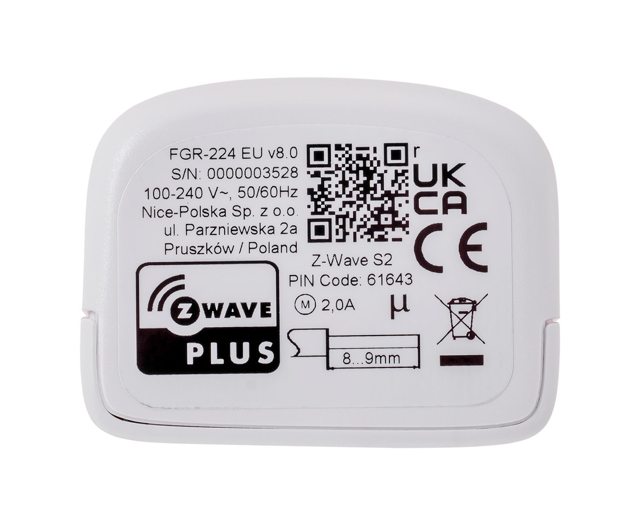 Fibaro FGR-224 blind/shutter accessory Shutter control Fibaro FGR-224 blind/shutter accessory Shutter control