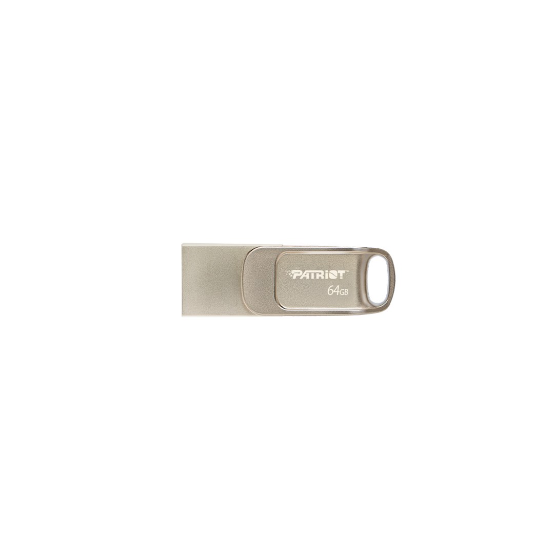 Patriot Memory Tab T560 64GB USB flash drive Dual USB 120MB/s (PS64GT560DS5D) Silver Patriot Memory Tab T560 64GB USB flash drive Dual USB 120MB/s (PS64GT560DS5D) Silver