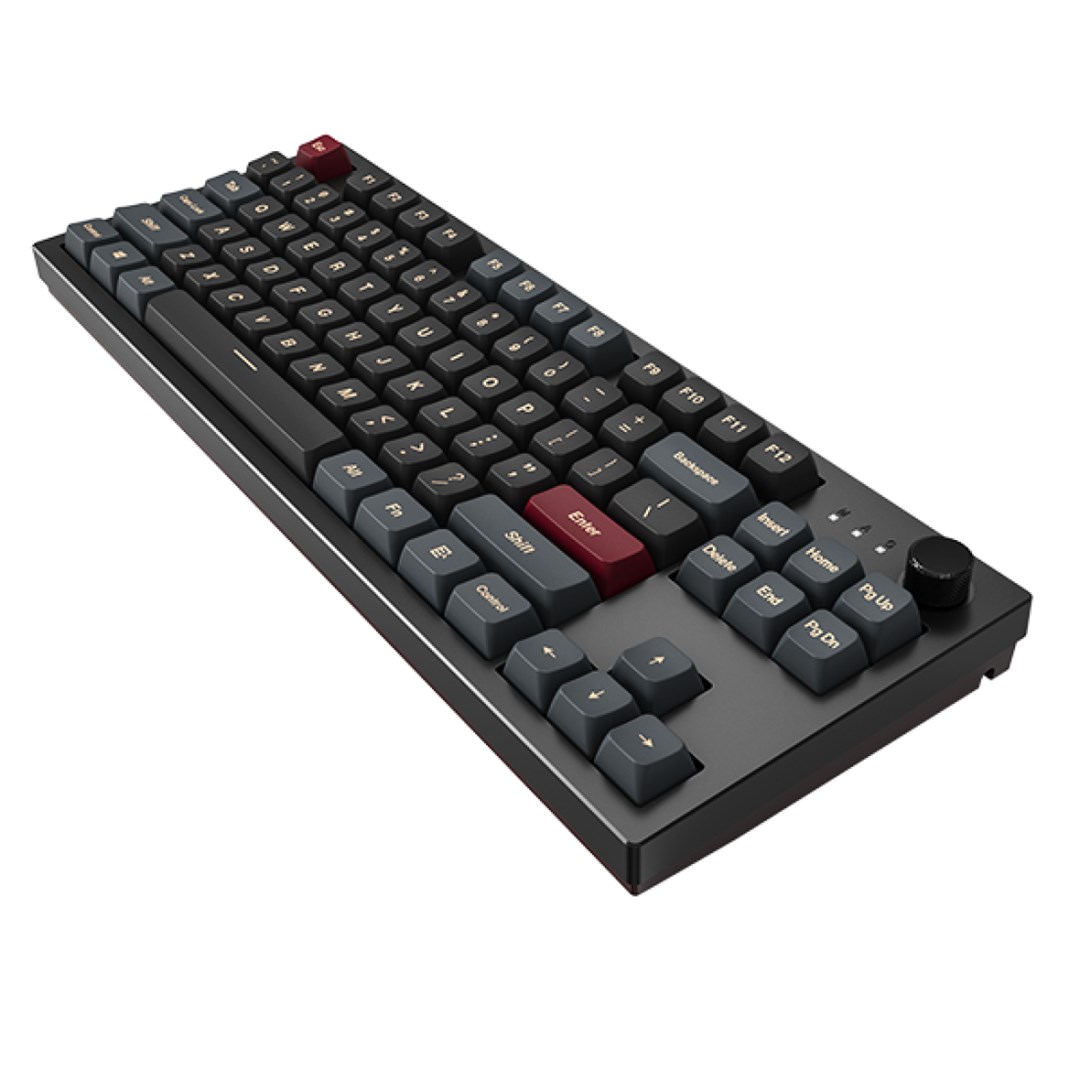 Montech MKey TKL keyboard Gaming USB Burgundy, Dark Grey Montech MKey TKL keyboard Gaming USB Burgundy, Dark Grey