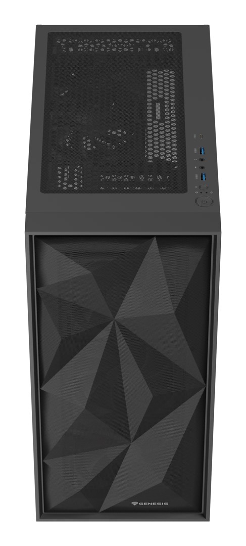 GENESIS DIAXID 605F MIDI TOWER CASE WITH USB-C WINDOW BLACK GENESIS DIAXID 605F MIDI TOWER CASE WITH USB-C WINDOW BLACK