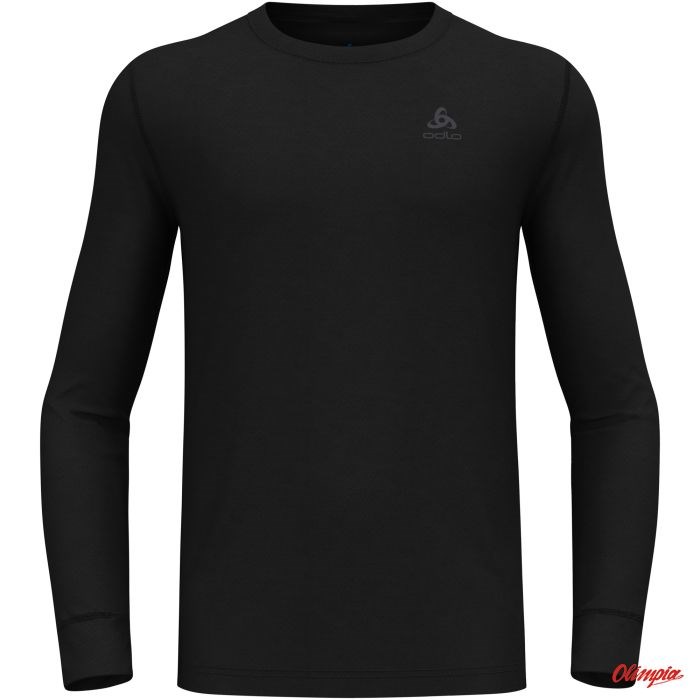 Odlo BL TOP crew neck l/s MERINO 200 men's T-shirt, size M, black Odlo BL TOP crew neck l/s MERINO 200 men's T-shirt, size M, black