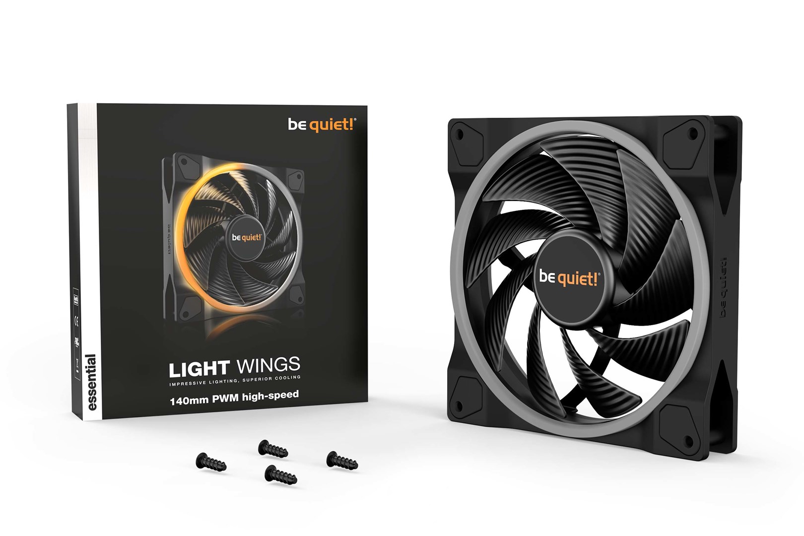 be quiet! Light Wings 140mm ARGB PWM High Speed Fan Black be quiet! Light Wings 140mm ARGB PWM High Speed Fan Black