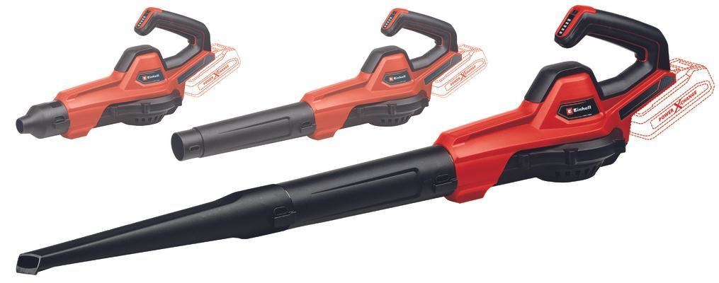Einhell GE-UB 18/250 Li E-Solo cordless leaf blower 250 km/h Black, Orange 18 V Einhell GE-UB 18/250 Li E-Solo cordless leaf blower 250 km/h Black, Orange 18 V