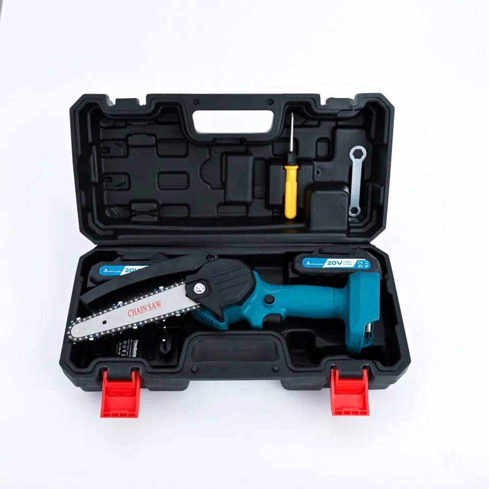 Extralink TM-107 | Mini Electric Chainsaw | 6 inches, 1.5 Ah battery Extralink TM-107 | Mini Electric Chainsaw | 6 inches, 1.5 Ah battery