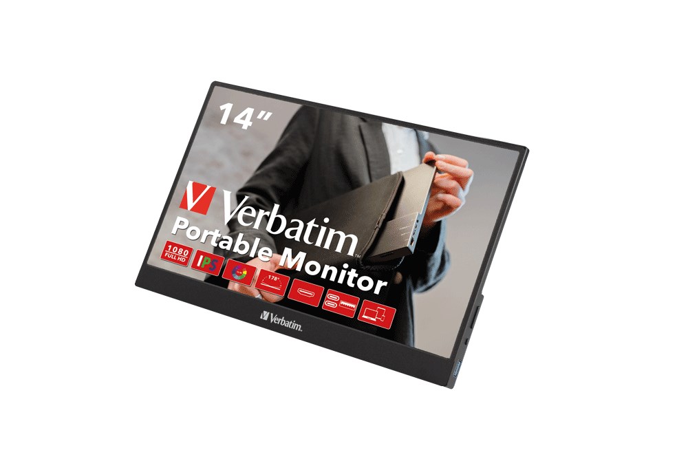 Verbatim 49590 computer monitor 35.6 cm (14") 1920 x 1080 pixels Full HD LCD Black Verbatim 49590 computer monitor 35.6 cm (14") 1920 x 1080 pixels Full HD LCD Black