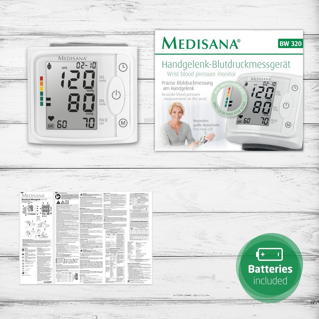 Medisana BW 320 Wrist Automatic 2 user(s) Medisana BW 320 Wrist Automatic 2 user(s)