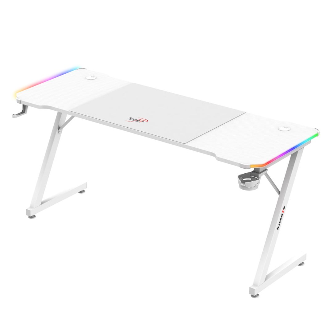 Huzaro Hero 4.8 White RGB - gaming desk Huzaro Hero 4.8 White RGB - gaming desk