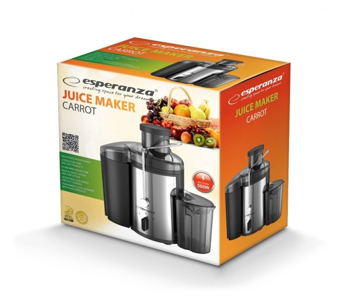 Esperanza EKJ002 juice maker Black,Stainless steel 500 W Esperanza EKJ002 juice maker Black,Stainless steel 500 W