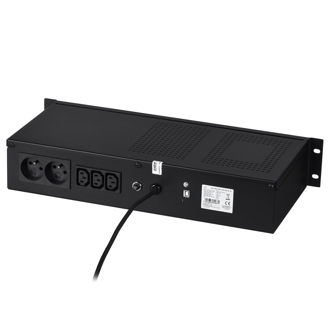 UPS EVER ECO Pro 1200 AVR CDS 19" (Rack; 1200VA) (W/EAVRRM-001K20/00) UPS EVER ECO Pro 1200 AVR CDS 19" (Rack; 1200VA) (W/EAVRRM-001K20/00)