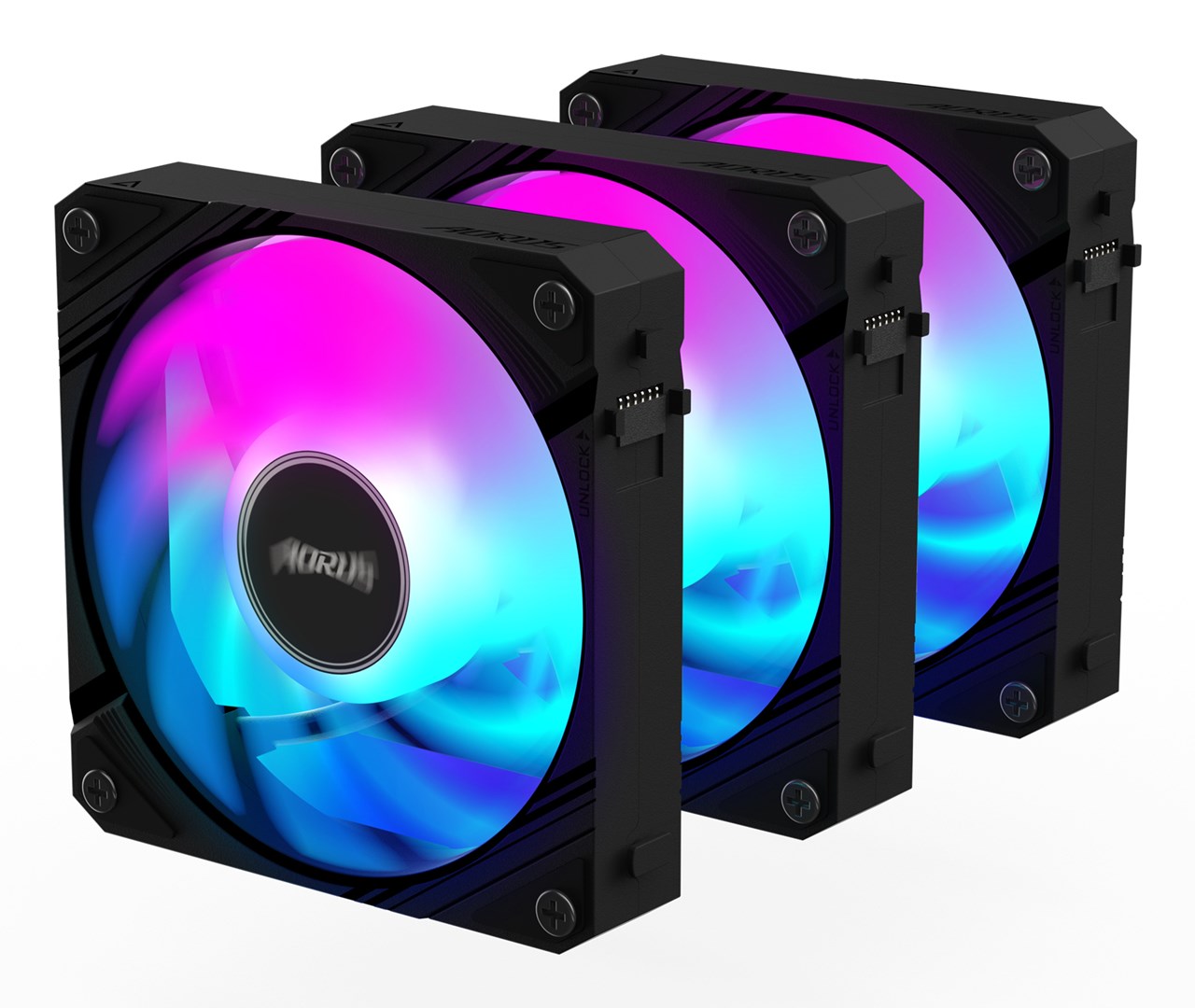 Fan Gigabyte AORUS EZ CHAIN FAN 120, ARGB, 3-pack Fan Gigabyte AORUS EZ CHAIN FAN 120, ARGB, 3-pack