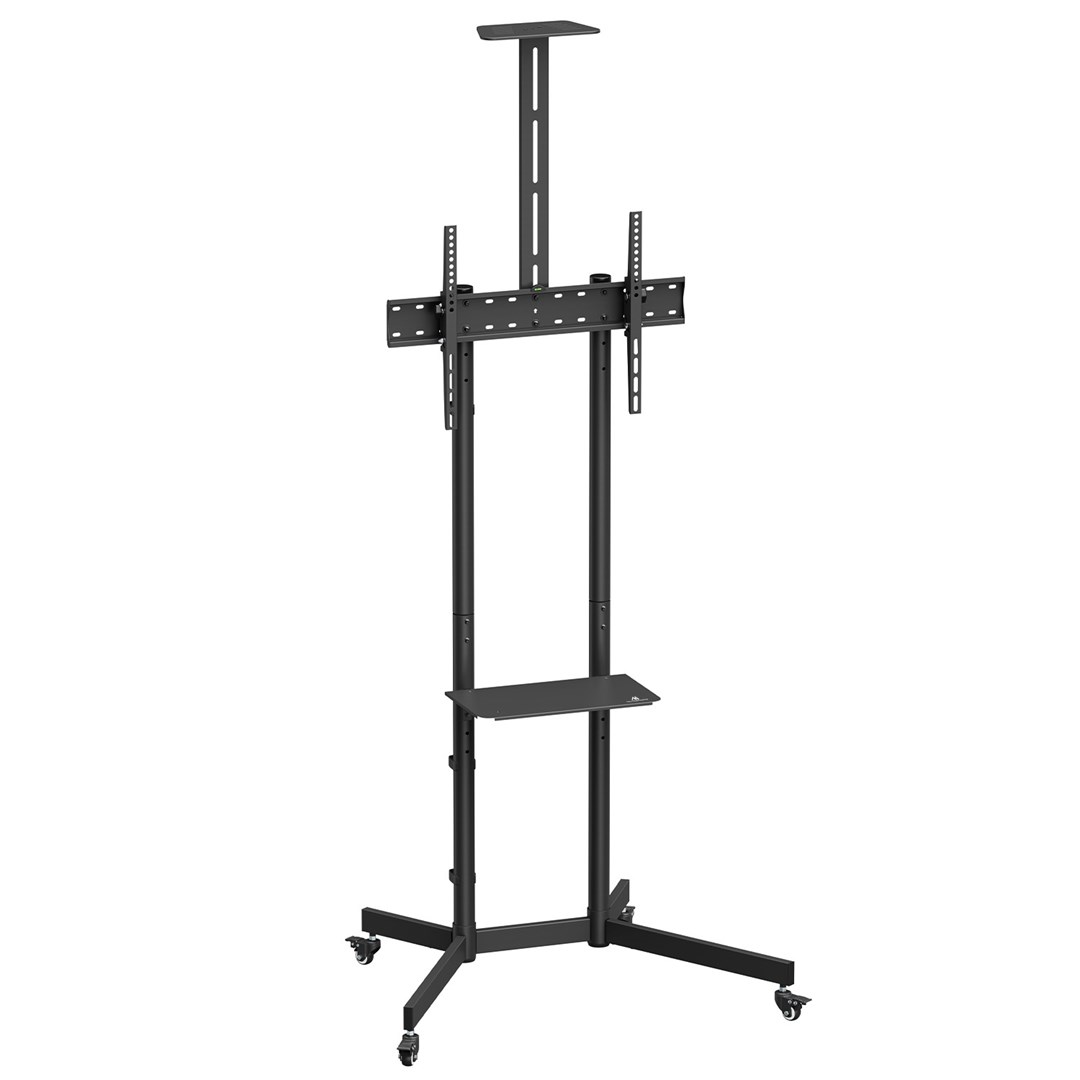 Maclean TV stand / cart, camera shelf, on wheels, 37-70", max load 45kg/5kg shelf, max. VESA 600x400, MC-113 B Maclean TV stand / cart, camera shelf, on wheels, 37-70", max load 45kg/5kg shelf, max. VESA 600x400, MC-113 B