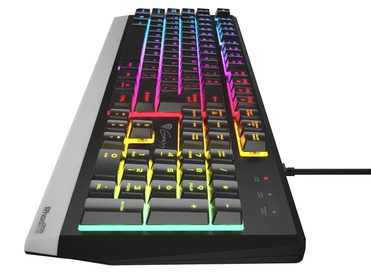 GENESIS Rhod 300 RGB keyboard Gaming USB QWERTY English Black GENESIS Rhod 300 RGB keyboard Gaming USB QWERTY English Black