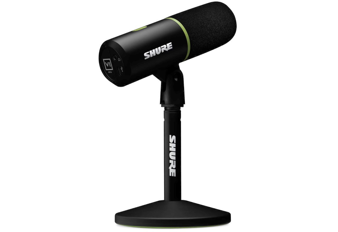 Shure MV6 - USB-C cardioid dynamic microphone for gamers and streamers Shure MV6 - USB-C cardioid dynamic microphone for gamers and streamers