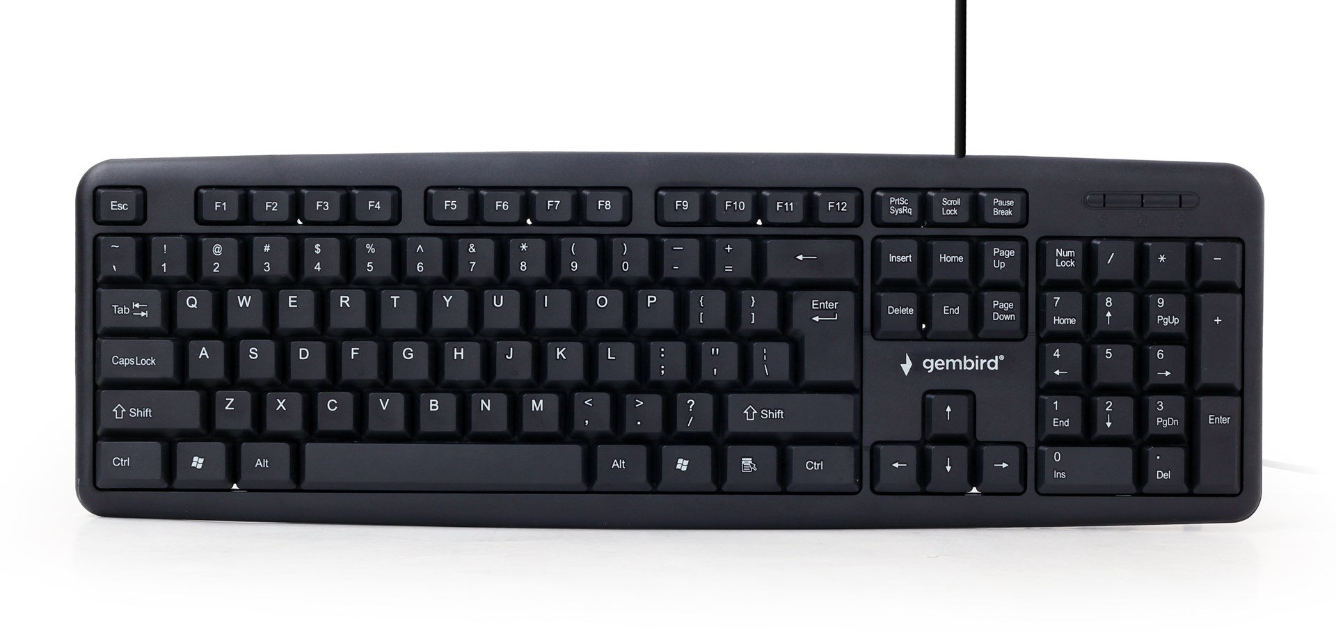 Gembird KB-U-103 keyboard USB US English Black Gembird KB-U-103 keyboard USB US English Black