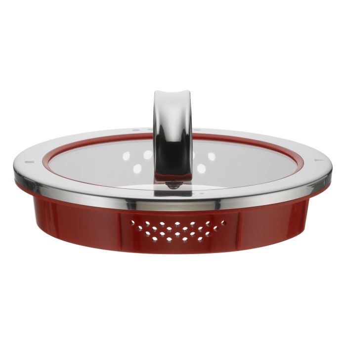 WMF 8900541245 pan lid Round Red, Stainless steel WMF 8900541245 pan lid Round Red, Stainless steel