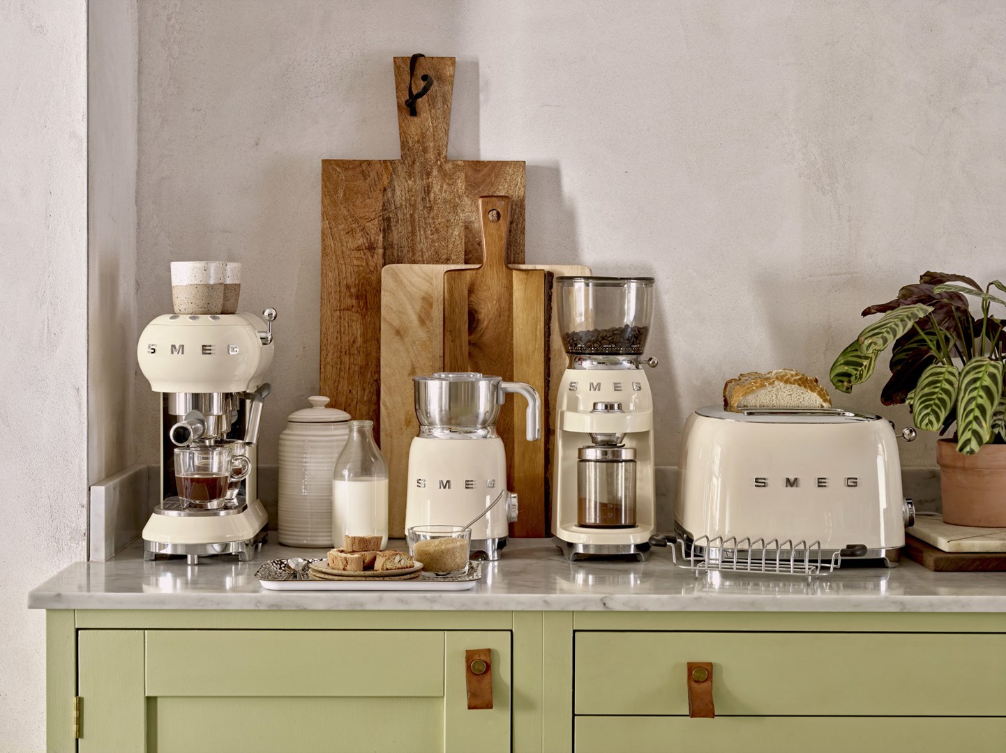 Smeg 50's Style Toaster TSF03CREU Cream Smeg 50's Style Toaster TSF03CREU Cream