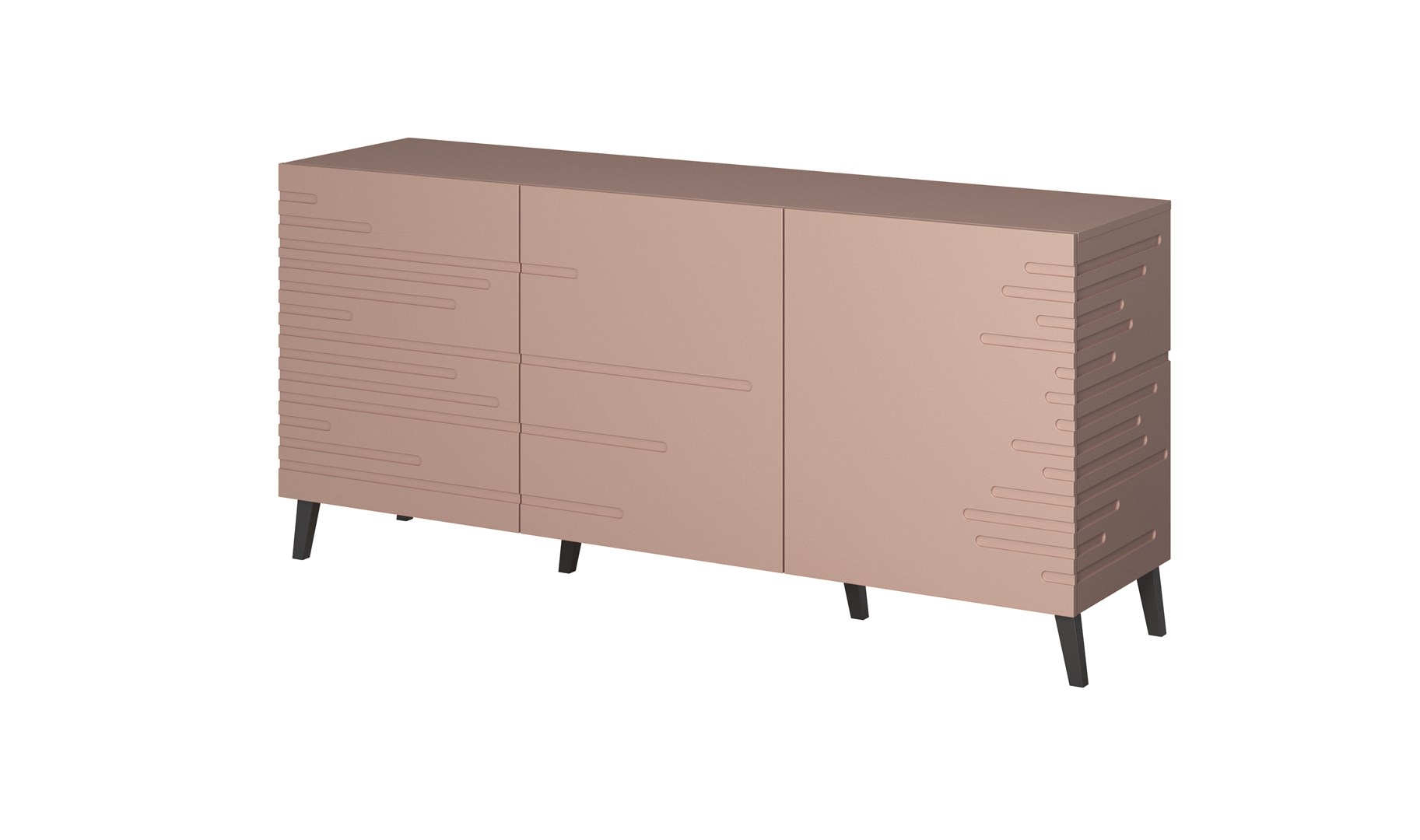 Nova chest of drawers 155x40x72 Pink Mat Nova chest of drawers 155x40x72 Pink Mat