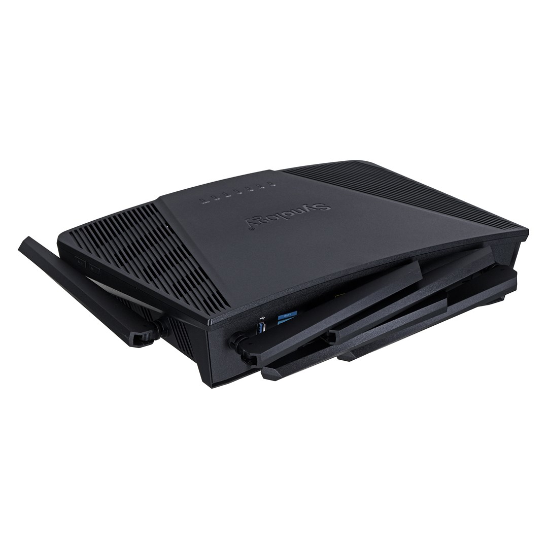 Synology RT6600ax Router WiFi6 1xWAN 3xGbE 1x2.5Gb wireless router Tri-band (2.4 GHz / 5 GHz / 5 GHz) Black Synology RT6600ax Router WiFi6 1xWAN 3xGbE 1x2.5Gb wireless router Tri-band (2.4 GHz / 5 GHz / 5 GHz) Black