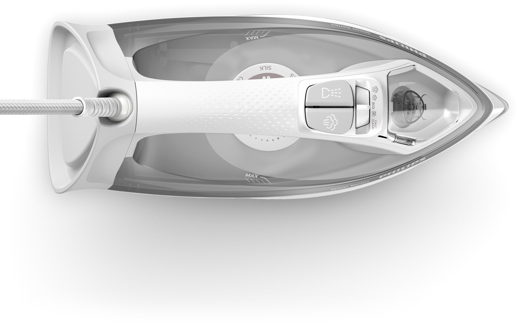 Philips 5000 series DST5010/10 iron Steam iron SteamGlide Plus soleplate 2400 W Grey, White Philips 5000 series DST5010/10 iron Steam iron SteamGlide Plus soleplate 2400 W Grey, White