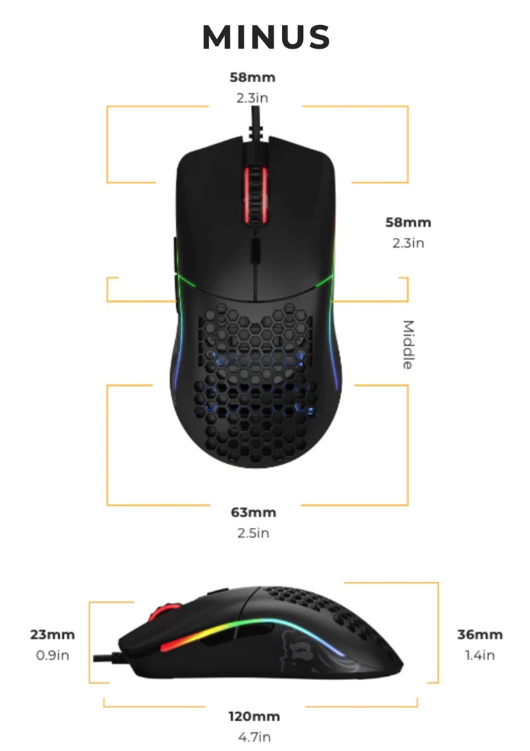 Glorious Gaming Glorious Model O- Mouse Regular (Black) Glorious Gaming Glorious Model O- Mouse Regular (Black)