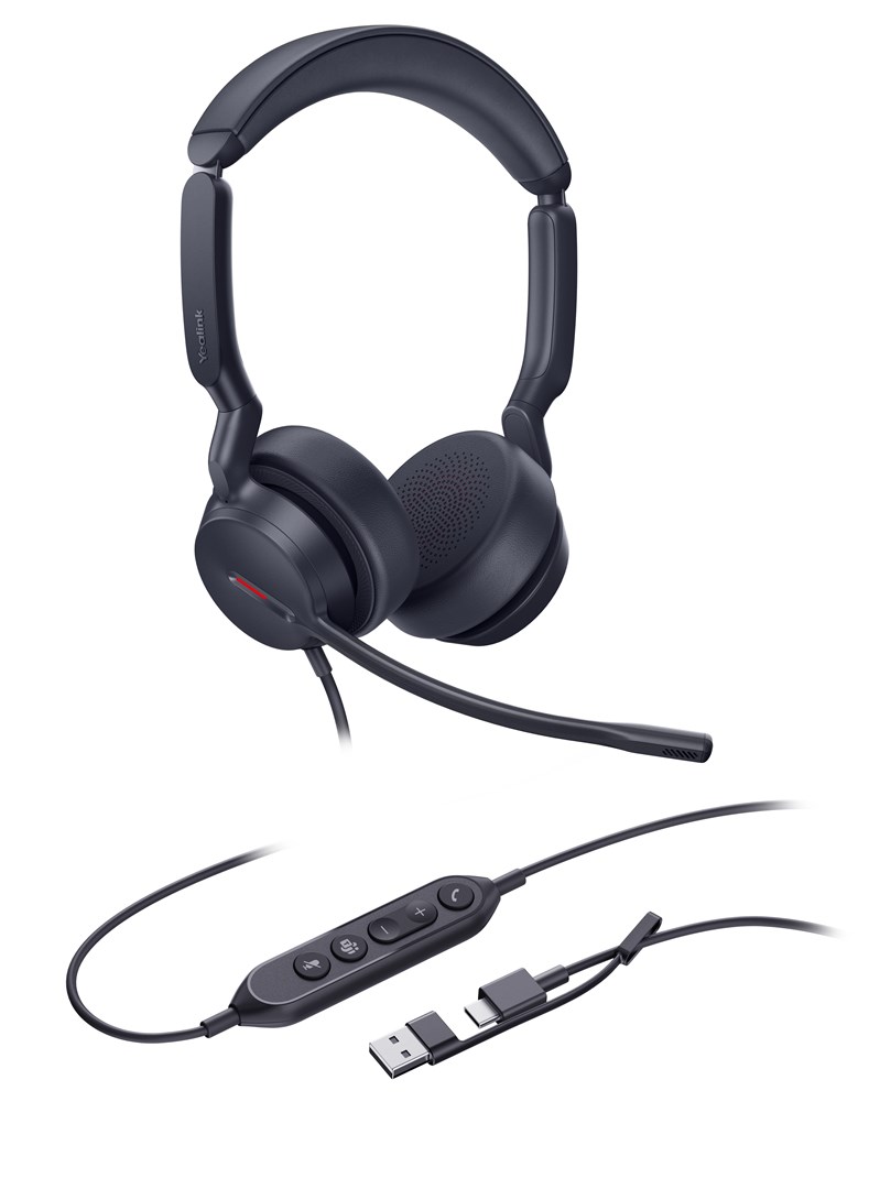 Yealink UH44 Dual Teams USB-C/A Headset Yealink UH44 Dual Teams USB-C/A Headset