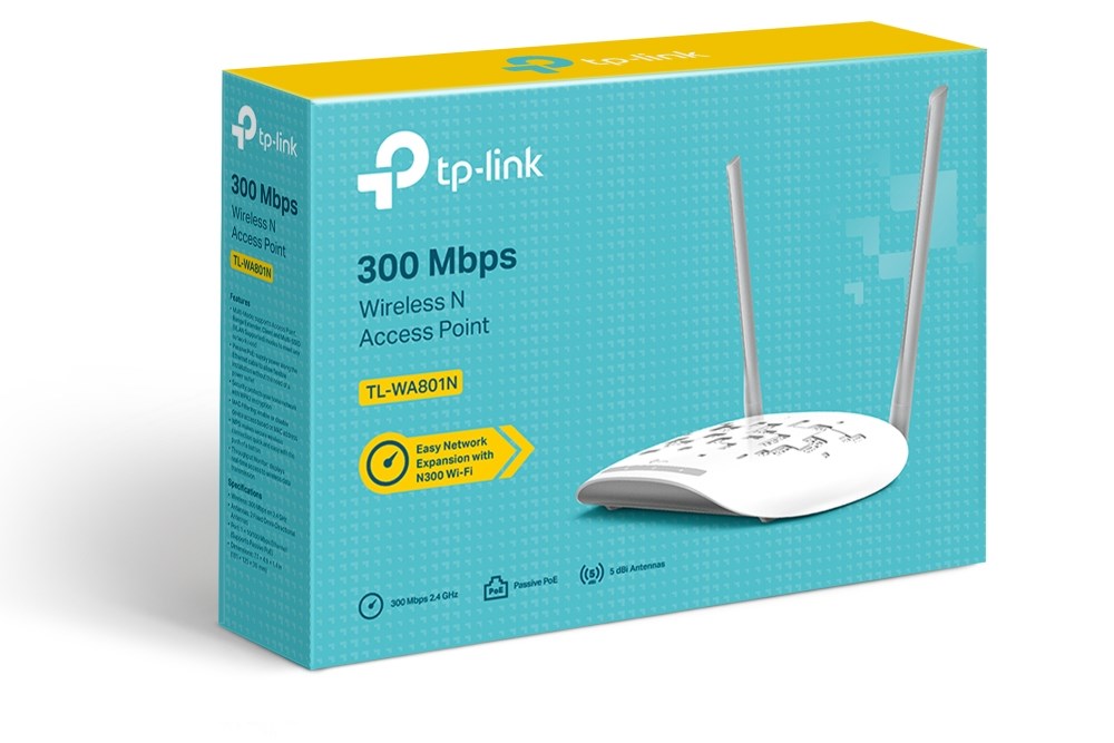 TP-Link TL-WA801N wireless access point 300 Mbit/s White Power over Ethernet (PoE) TP-Link TL-WA801N wireless access point 300 Mbit/s White Power over Ethernet (PoE)