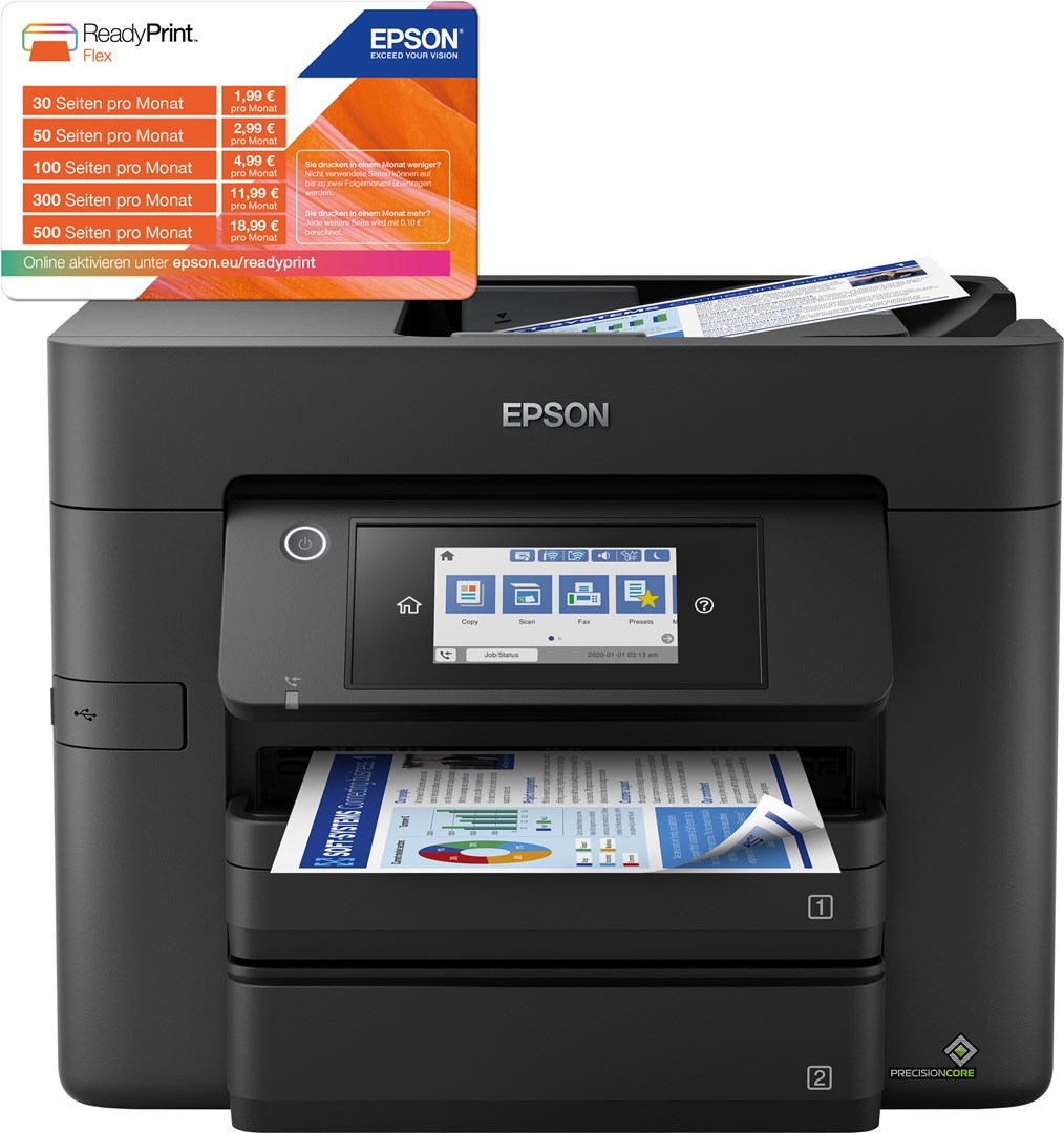 Epson WorkForce Pro WF-4830DTWF Inkjet A4 4800 x 2400 DPI 36 ppm Wi-Fi Epson WorkForce Pro WF-4830DTWF Inkjet A4 4800 x 2400 DPI 36 ppm Wi-Fi