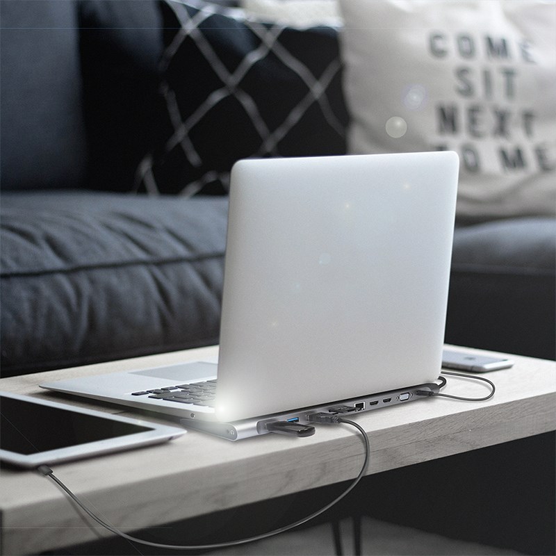 LogiLink UA0373 laptop dock/port replicator Wired USB 3.2 Gen 1 (3.1 Gen 1) Type-C Aluminium LogiLink UA0373 laptop dock/port replicator Wired USB 3.2 Gen 1 (3.1 Gen 1) Type-C Aluminium
