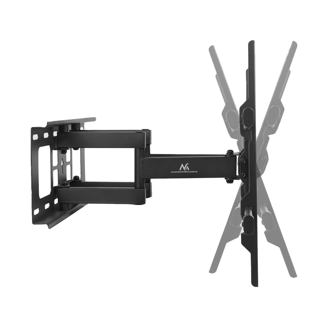 Maclean TV Mount, max VESA 600x400, 32-85", 60kg, horizontal and vertical angle adjustment, profile 65-390mm, black, MC-789 Maclean TV Mount, max VESA 600x400, 32-85", 60kg, horizontal and vertical angle adjustment, profile 65-390mm, black, MC-789