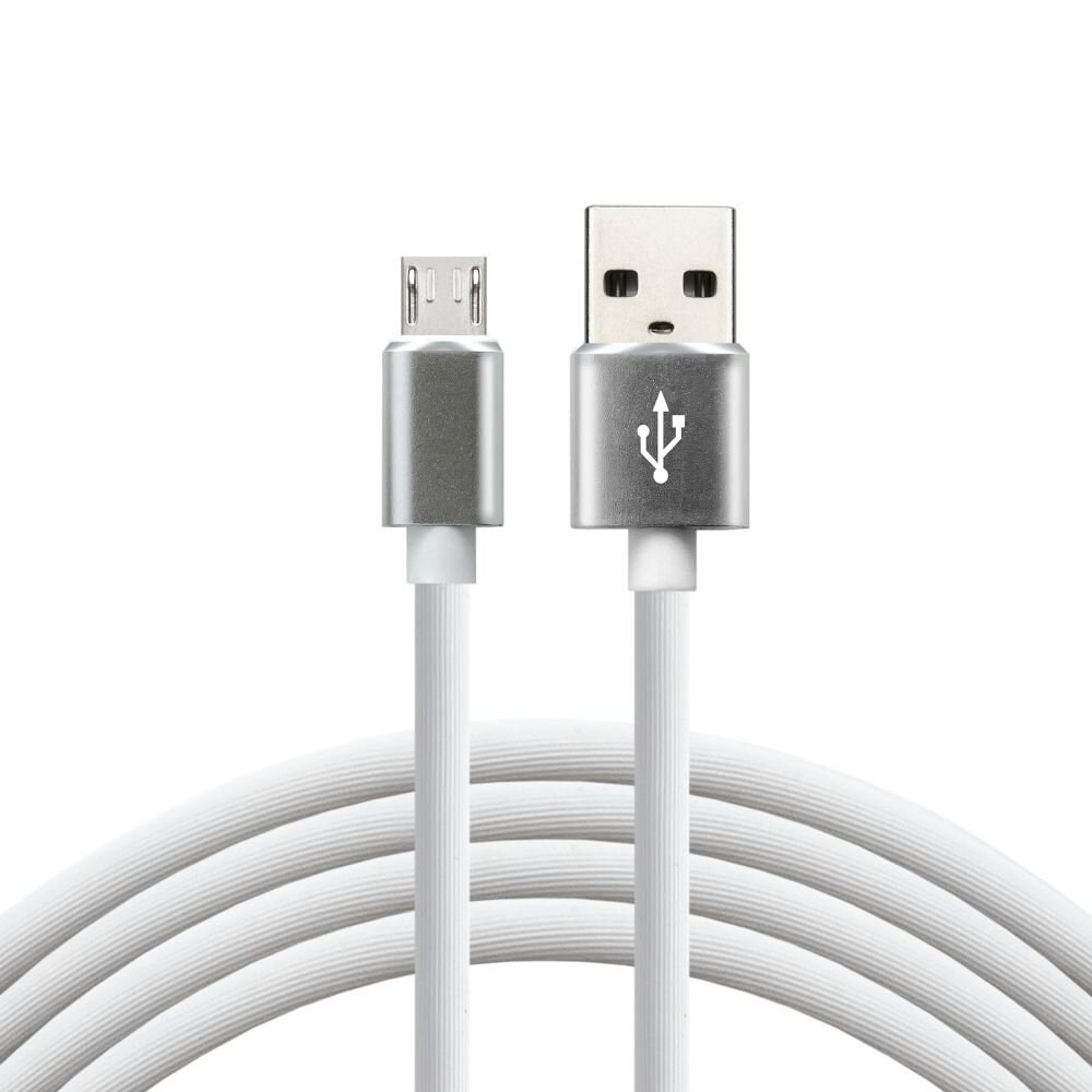 everActive cable USB 1m - White, silicone, quick charge, 2,4A - CBS-1MW everActive cable USB 1m - White, silicone, quick charge, 2,4A - CBS-1MW