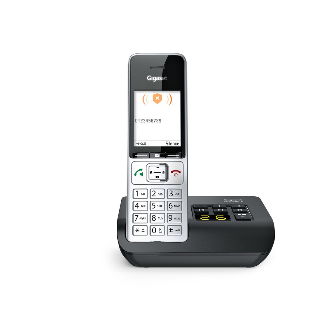 Gigaset COMFORT 500A Analog/DECT telephone Caller ID Black, Silver Gigaset COMFORT 500A Analog/DECT telephone Caller ID Black, Silver