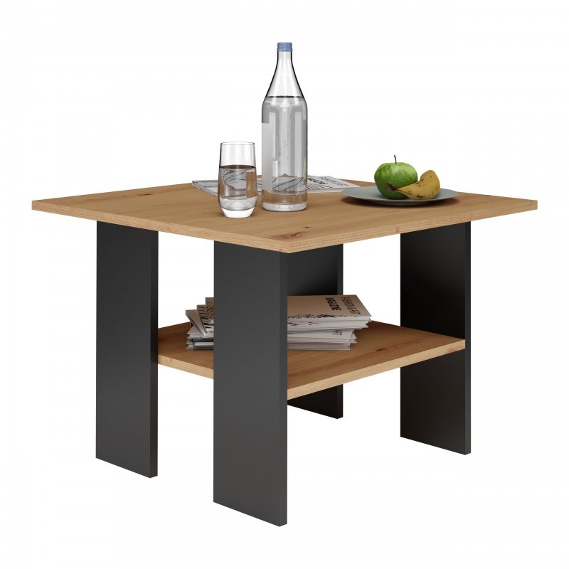 MODERNA Table 60x60x45 cm Artisan Oak/Black MODERNA Table 60x60x45 cm Artisan Oak/Black
