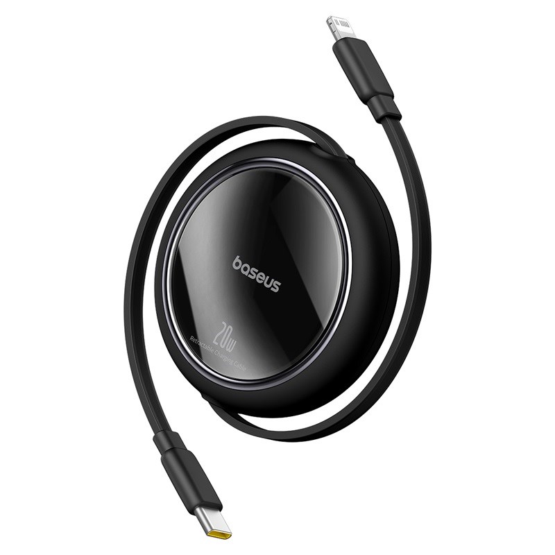 Baseus Free2Pull - 20 W USB-C to Lightning Retractable Cable, 1 m (black) Baseus Free2Pull - 20 W USB-C to Lightning Retractable Cable, 1 m (black)