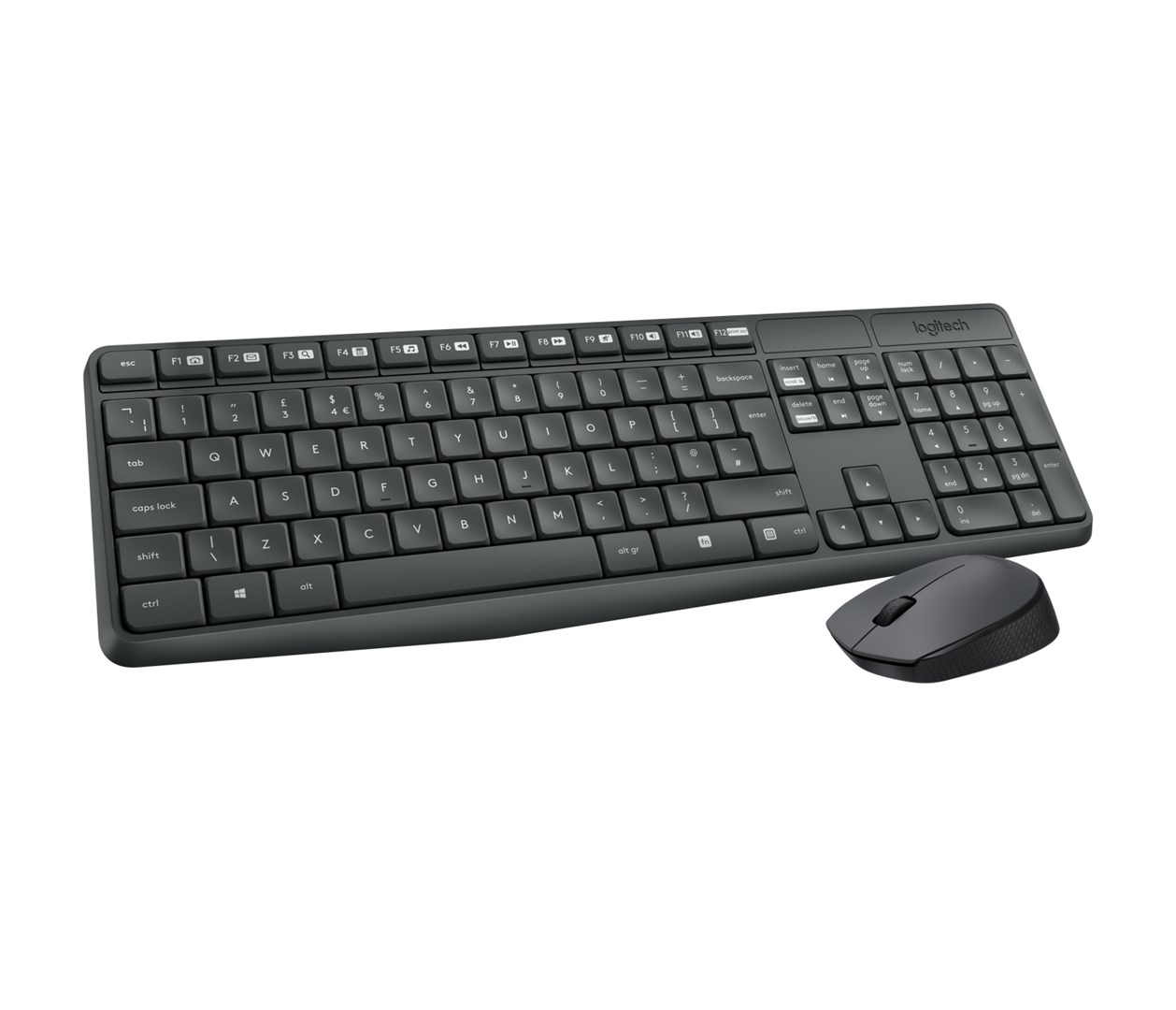 Logitech Keyboard MK235 Wireless KBD+Mouse Grey CZ Logitech Keyboard MK235 Wireless KBD+Mouse Grey CZ