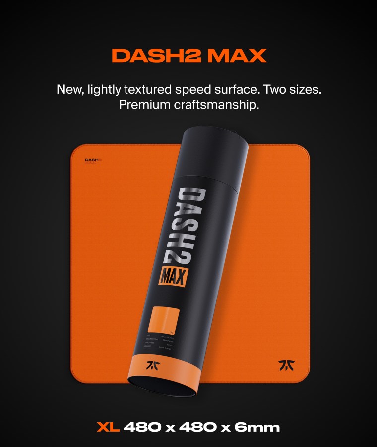 Fnatic DASH2 MAX Gaming mouse pad Orange Fnatic DASH2 MAX Gaming mouse pad Orange