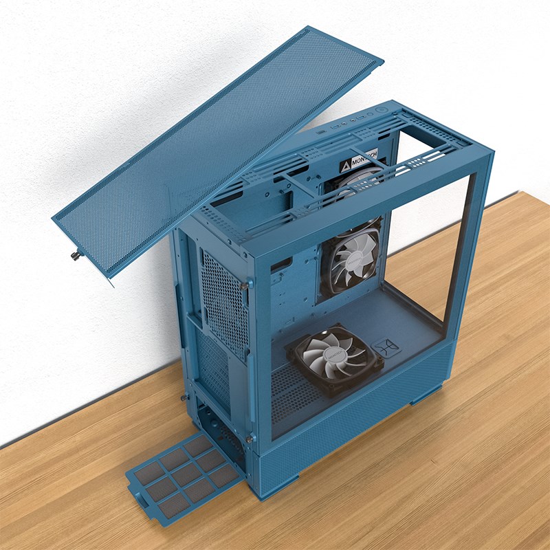 Montech SKY TWO, Midi-Tower - blue Montech SKY TWO, Midi-Tower - blue