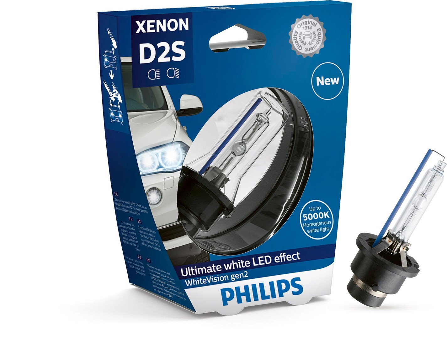Philips WhiteVision Xenon gen2 85122WHV2S1 Xenon car headlight bulb Philips WhiteVision Xenon gen2 85122WHV2S1 Xenon car headlight bulb