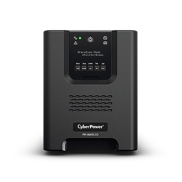 CyberPower PR1000ELCD uninterruptible power supply (UPS) Line-Interactive 1 kVA 900 W 8 AC outlet(s) CyberPower PR1000ELCD uninterruptible power supply (UPS) Line-Interactive 1 kVA 900 W 8 AC outlet(s)
