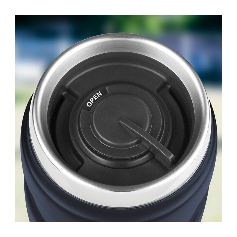 THERMOS 470 ml waterproof thermos mug - metallic grey THERMOS 470 ml waterproof thermos mug - metallic grey
